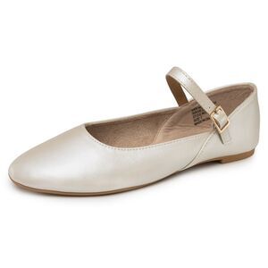 Alpine Swiss Cleo Women’s Mary Jane Ballet Flats Stylish Comfy Round Toe Dress